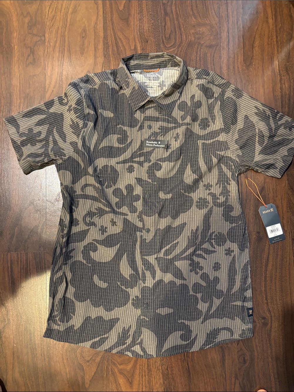 Roark Floral-Print Short Sleeve Shirt